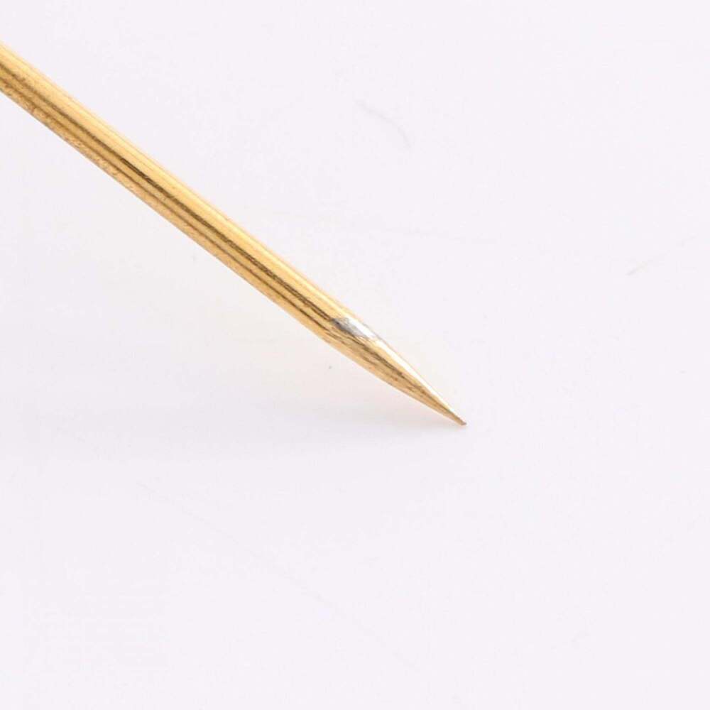 CHANEL Gold Logo Brooch - Picture 5 of 6